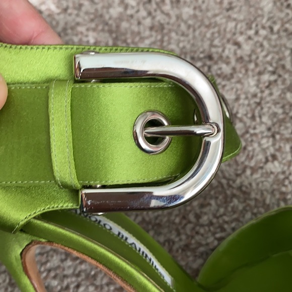 MANOLO BLAHNIK SATIN HEELS - Picture 6 of 14